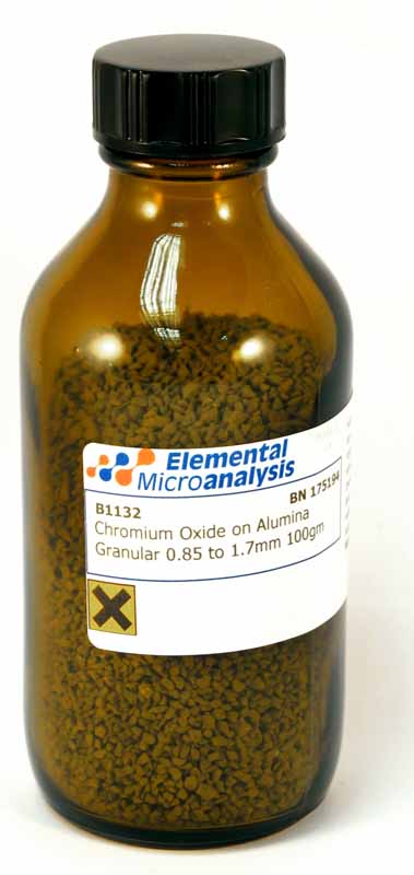 Chromium Oxide on Alumina Granular 0.85 to 1.7mm 100gm